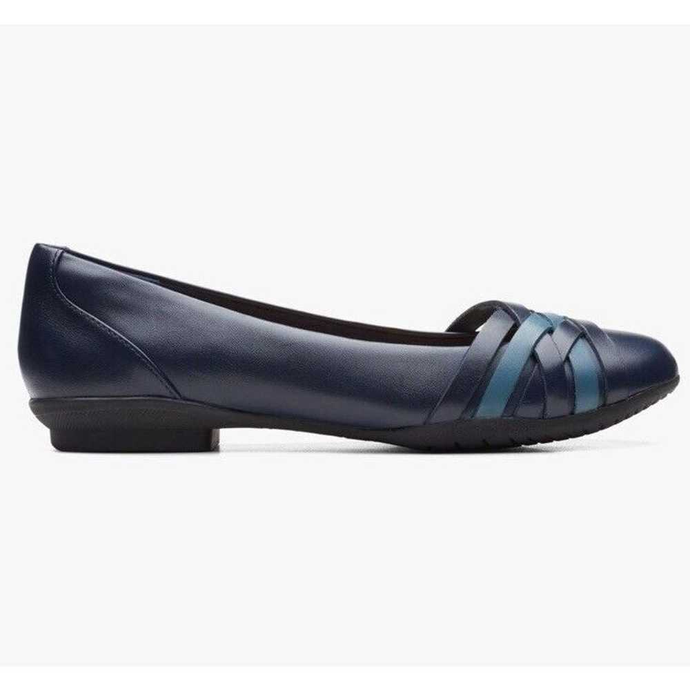 Clarks Women's Sara Clover Navy Blue Ballet Flats… - image 3