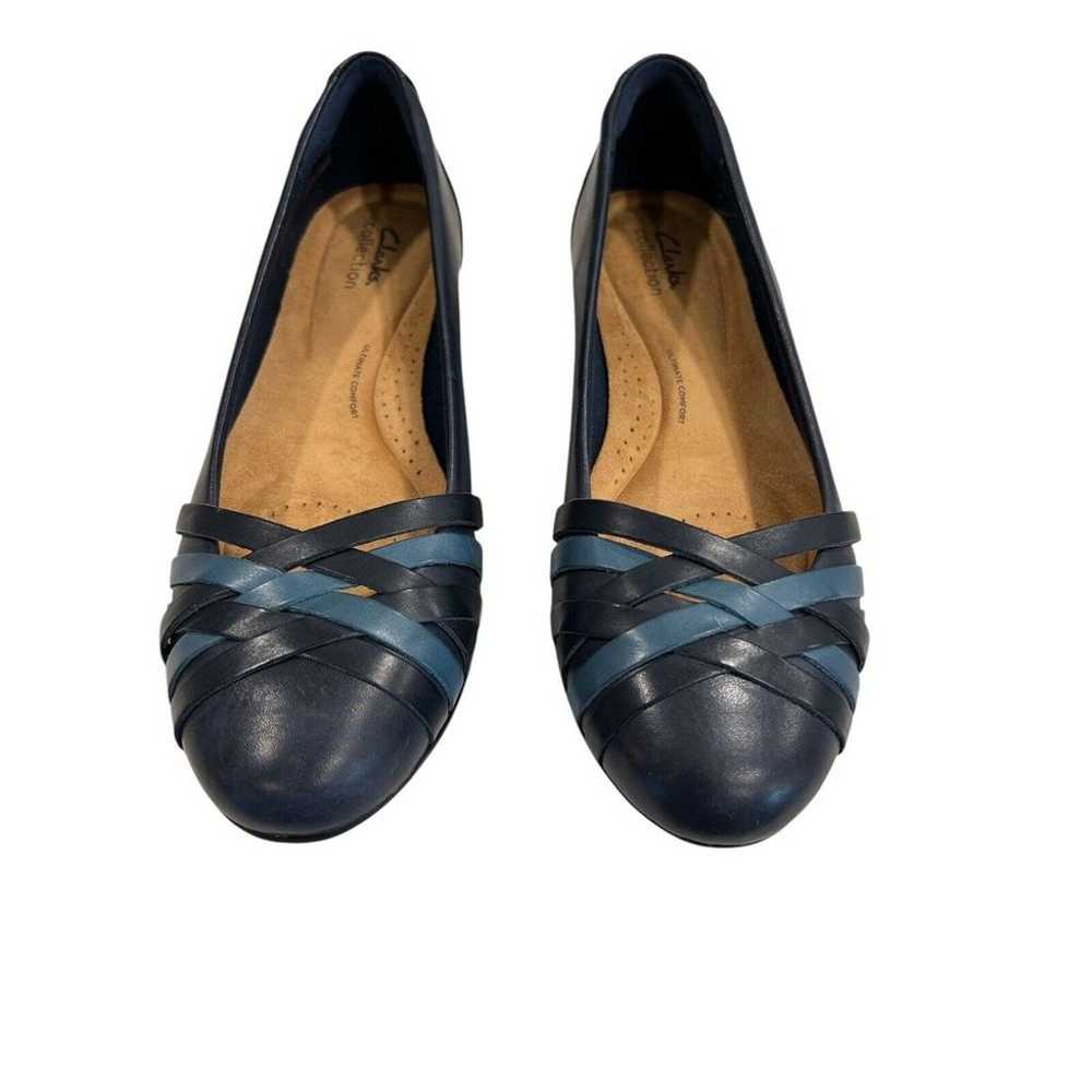 Clarks Women's Sara Clover Navy Blue Ballet Flats… - image 4