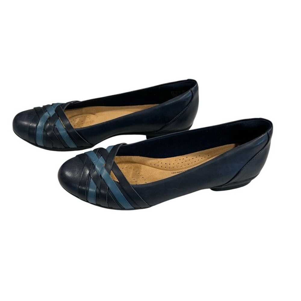 Clarks Women's Sara Clover Navy Blue Ballet Flats… - image 6