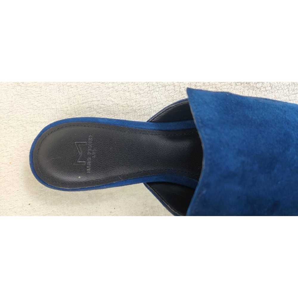 Mark Fisher Mules Suede Dark Teal Blue Flats Shil… - image 5