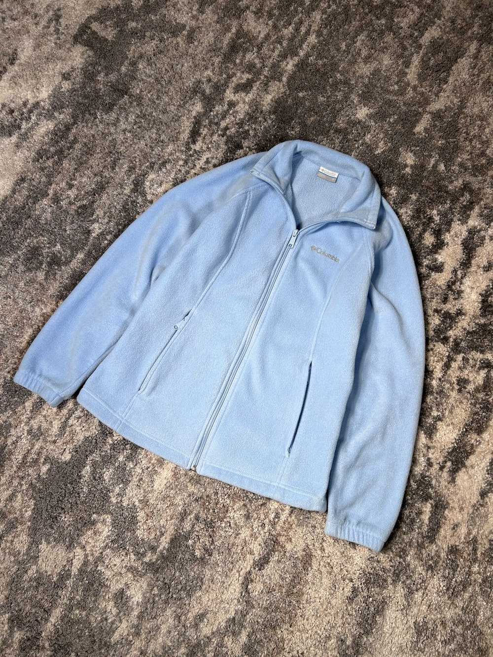 Columbia × Vintage Columbia Sky Blue Fleece Jacket - image 1