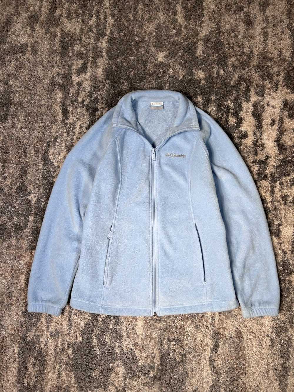 Columbia × Vintage Columbia Sky Blue Fleece Jacket - image 2