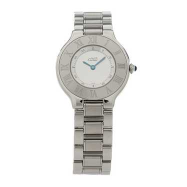 CARTIER Stainless Steel 31mm Must De 21 Quartz Wa… - image 1