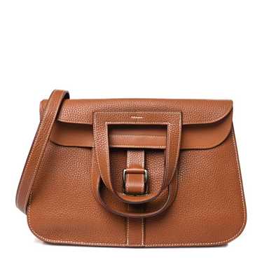 HERMES Taurillon Clemence Halzan 31 Gold