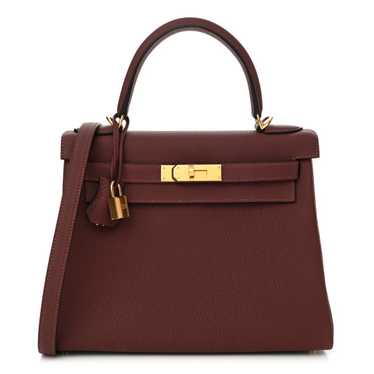 HERMES Togo Kelly Retourne 28 Rouge H