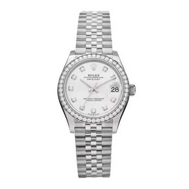 ROLEX Stainless Steel 18K White Gold Diamond Beze… - image 1