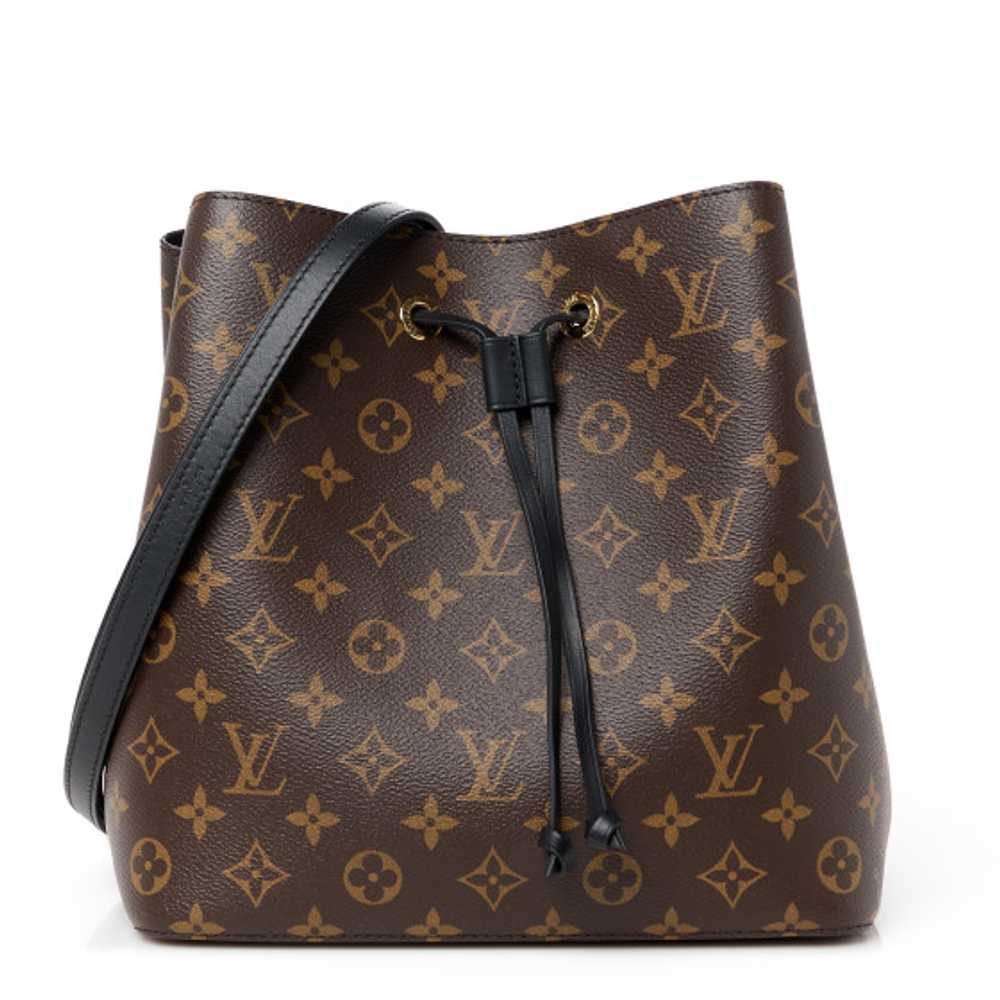 LOUIS VUITTON Monogram Neonoe MM Black - image 1