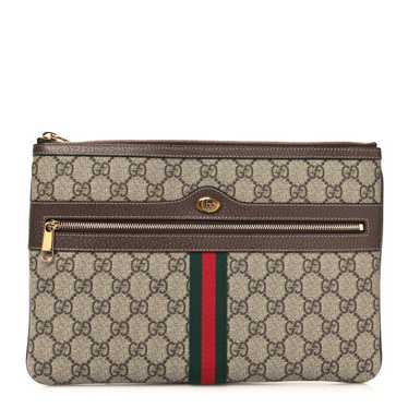 GUCCI GG Supreme Monogram Large Ophidia Pouch Clut