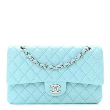 CHANEL Lambskin Quilted Medium Double Flap Light … - image 1