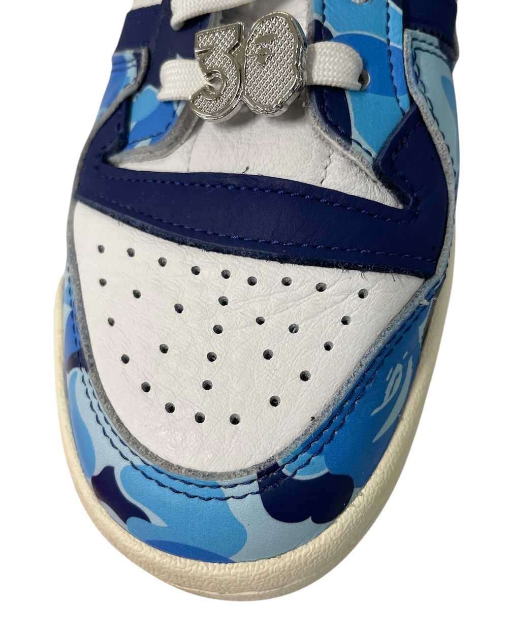 BAPE STA!/adidas/Low-Sneakers/US 8/Leather/BLU/ - image 5