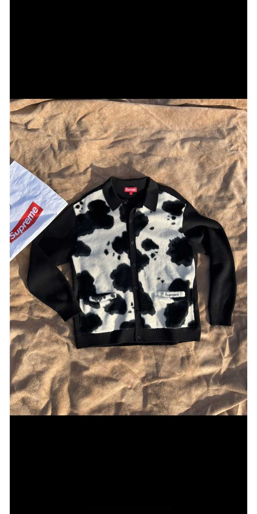 Supreme Supreme Cow Print Cardigan - image 1