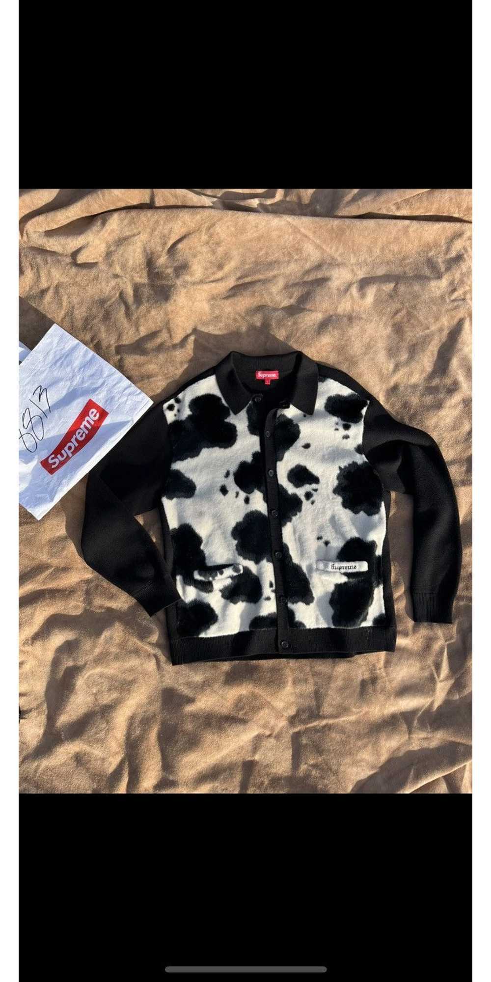 Supreme Supreme Cow Print Cardigan - image 2