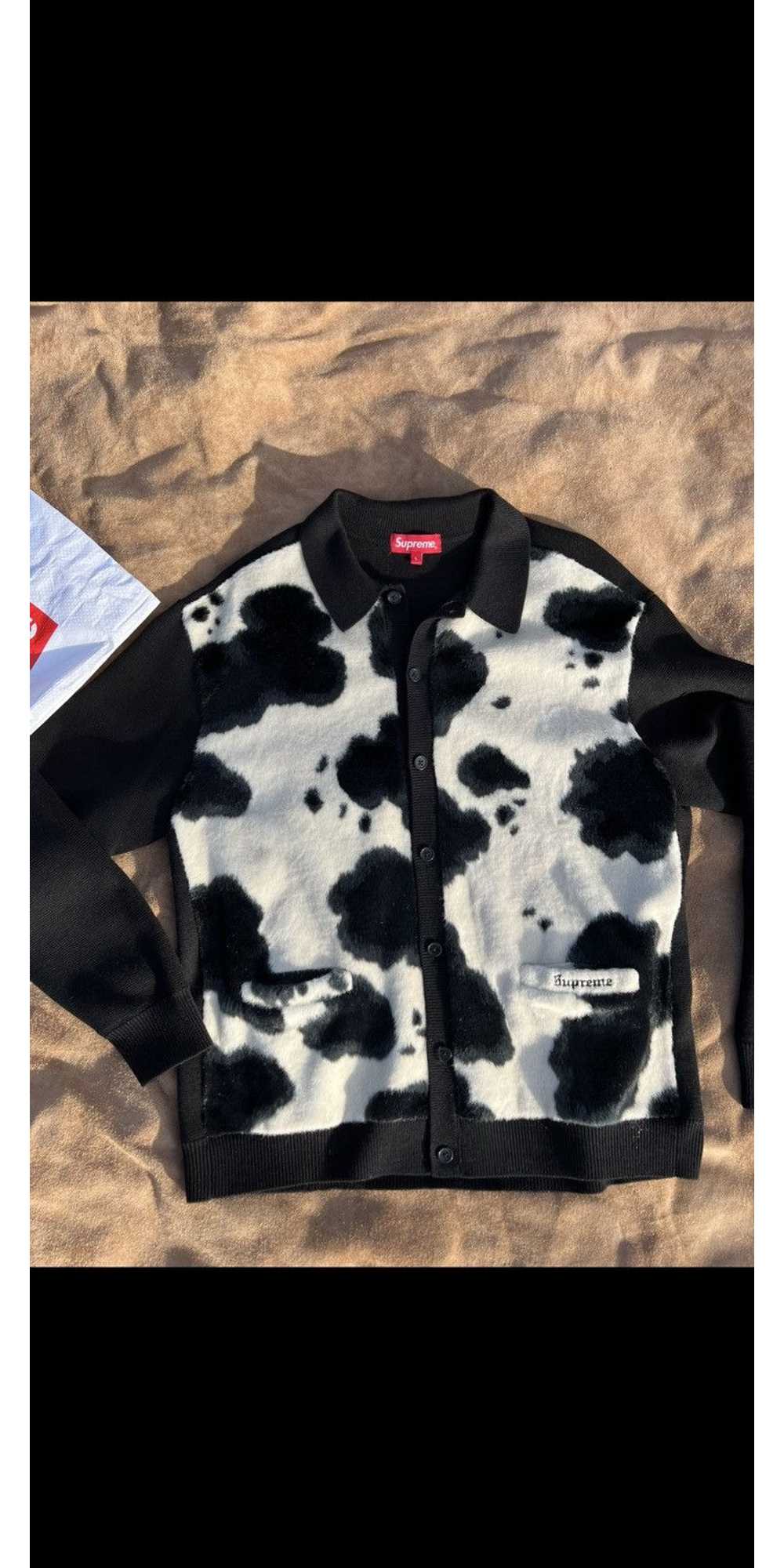 Supreme Supreme Cow Print Cardigan - image 3