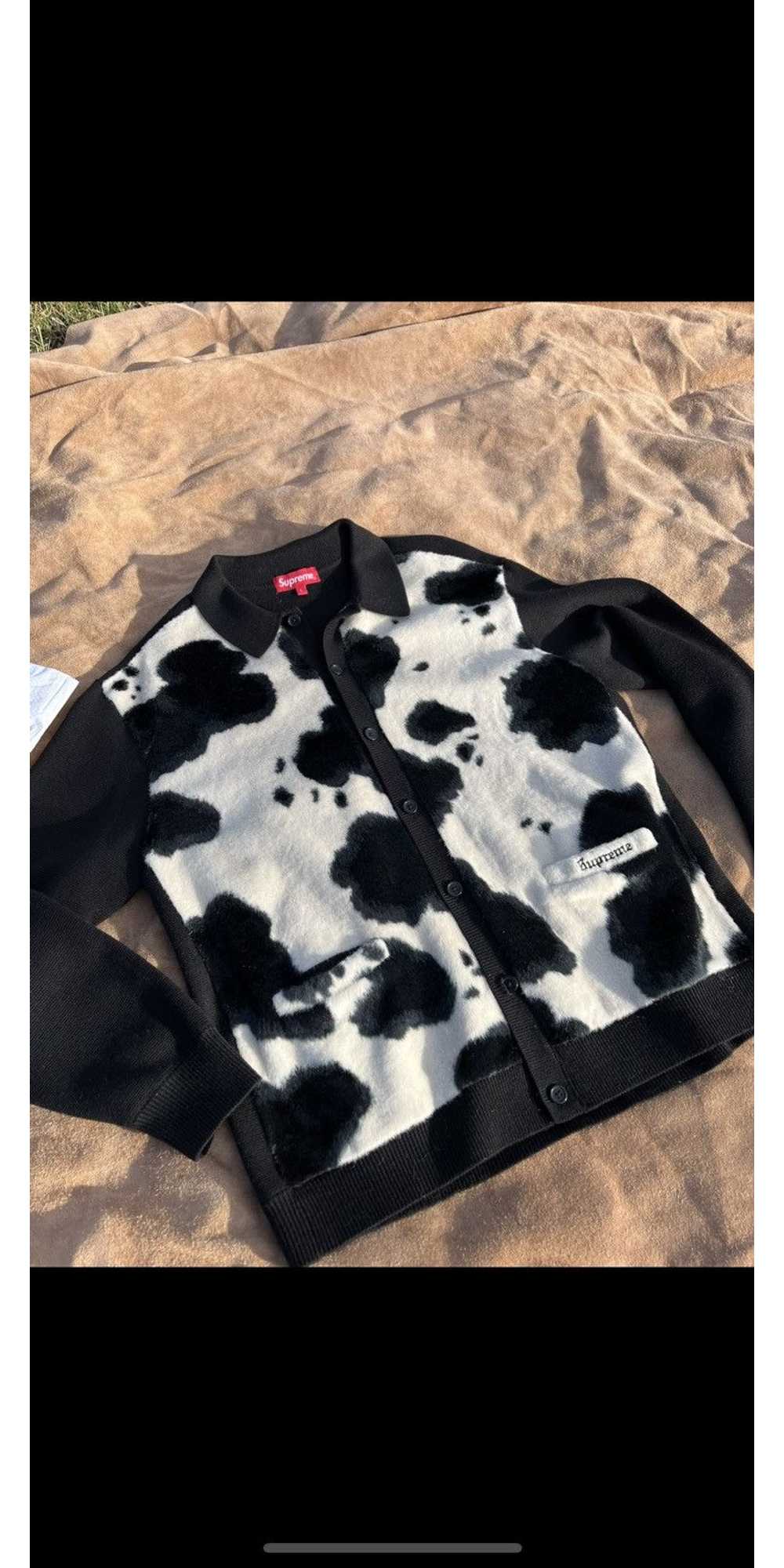 Supreme Supreme Cow Print Cardigan - image 4