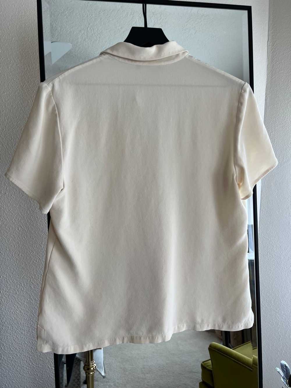 Harold’s White Silk Button Up (12) | Used,… - image 4