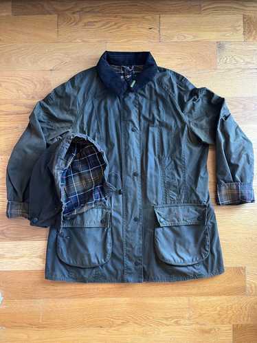 Barbour Beadnell Waxed Jacket with Hood in Olive… - image 1