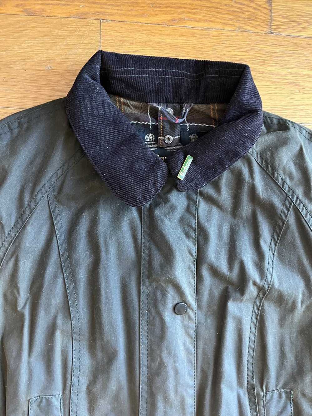 Barbour Beadnell Waxed Jacket with Hood in Olive… - image 3