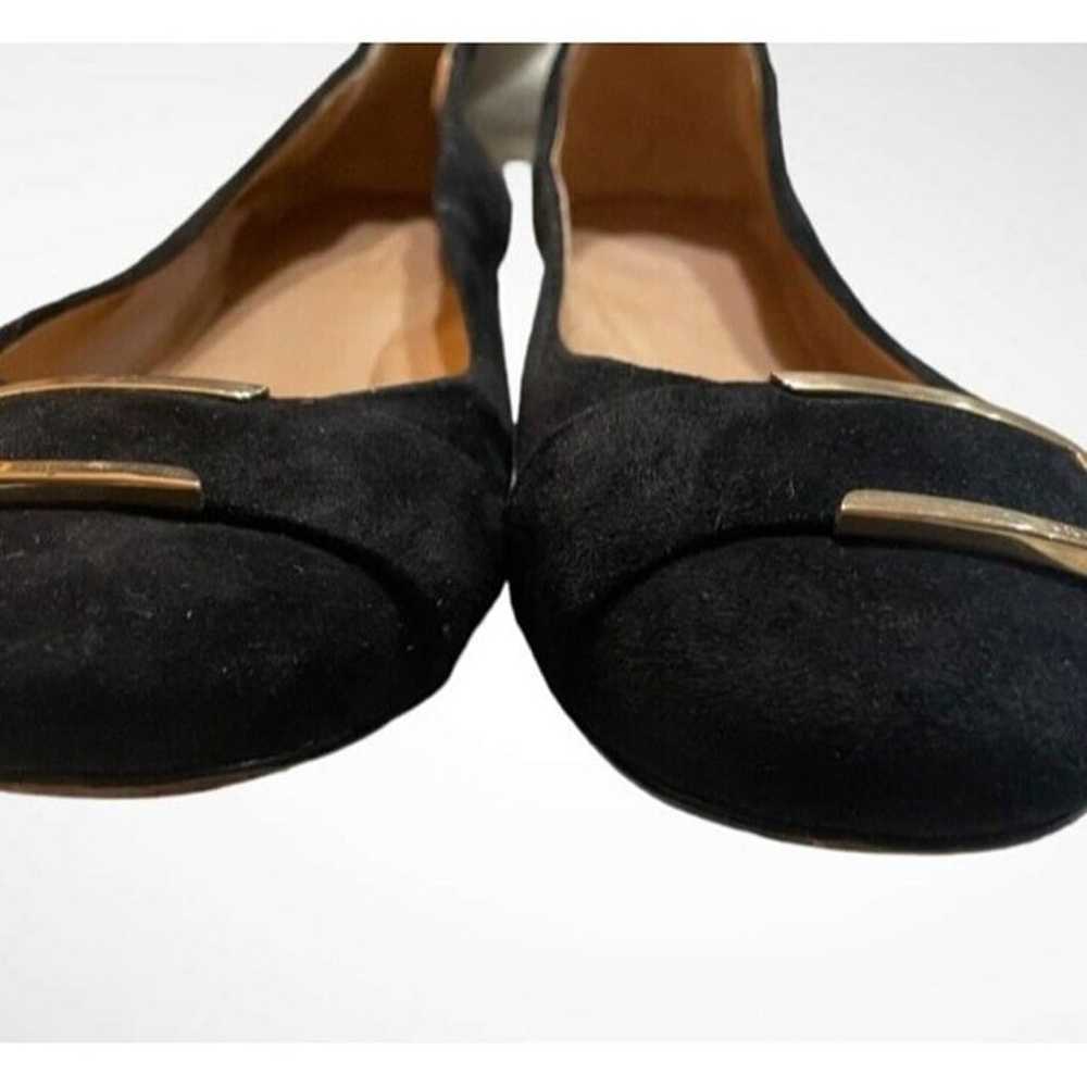 COACH UNIQUE BLACK SUEDE BALLET FLATS SIZE 10 - image 4