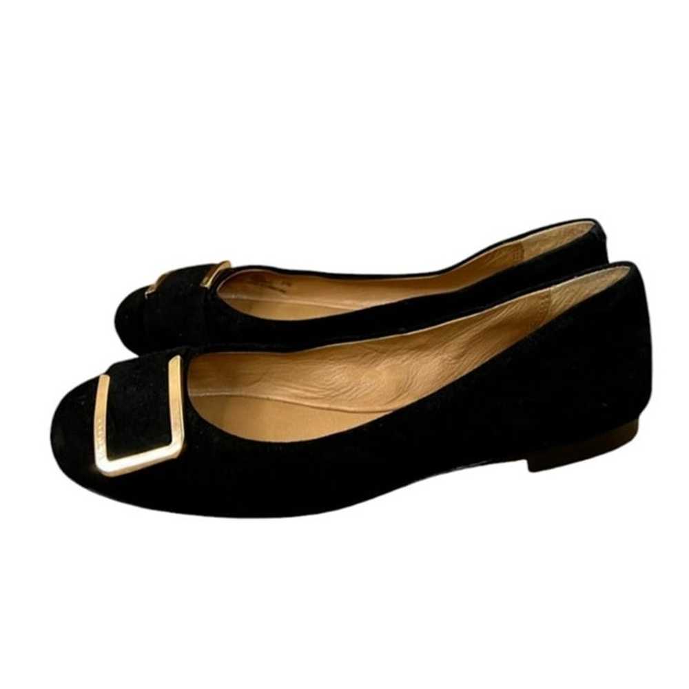 COACH UNIQUE BLACK SUEDE BALLET FLATS SIZE 10 - image 8