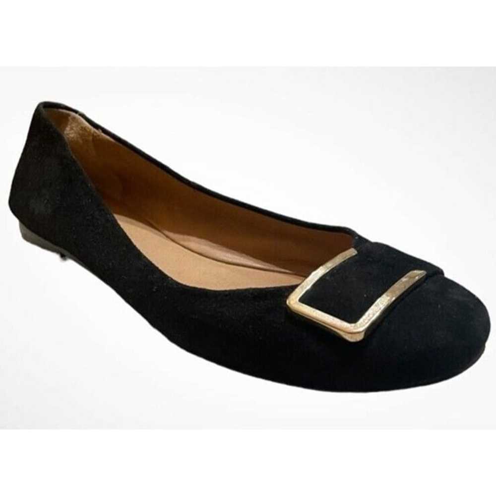 COACH UNIQUE BLACK SUEDE BALLET FLATS SIZE 10 - image 9