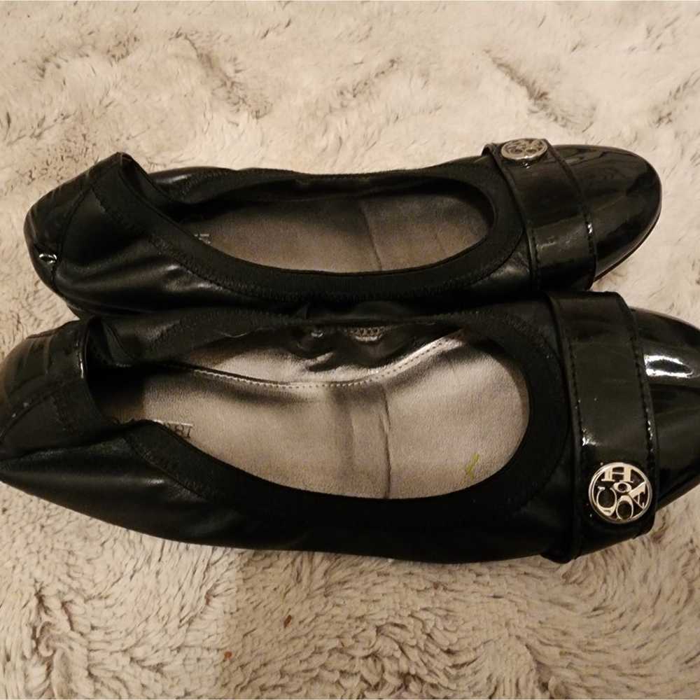 COACH BLACK LEATHER / PATENT LEATHER BALLET SHOES… - image 4