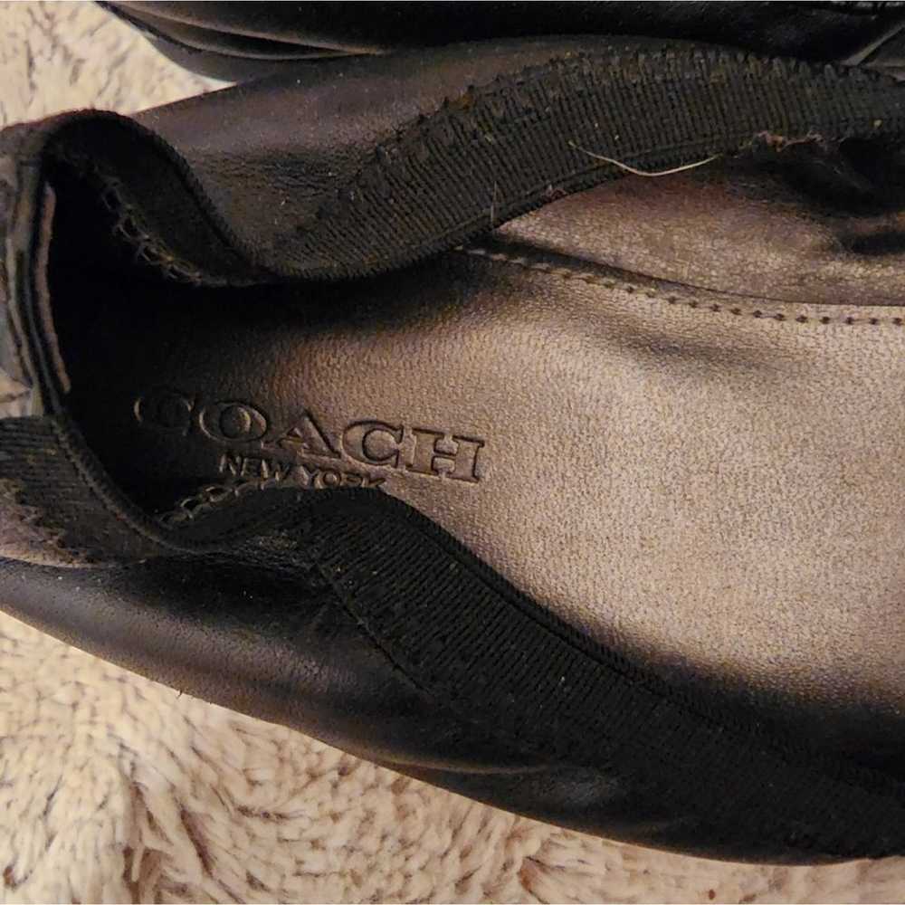 COACH BLACK LEATHER / PATENT LEATHER BALLET SHOES… - image 7