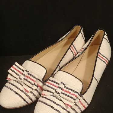 J.Crew Striped Fabric Flat Shoes sz 7