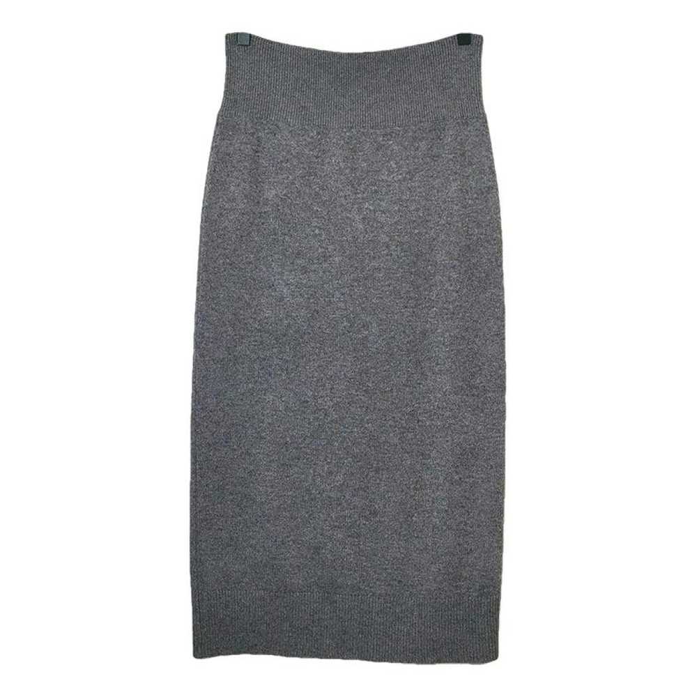 Non Signé / Unsigned Wool mid-length skirt - image 1