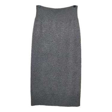 Non Signé / Unsigned Wool mid-length skirt - image 1