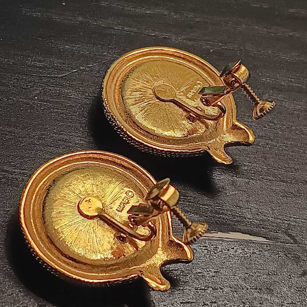 Vintage Napier Gold tone earrings. - image 6