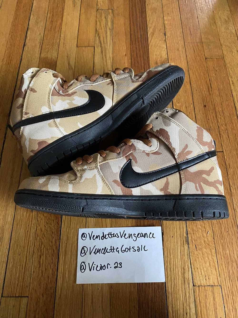 Nike Nike Sb Dunk High Brown Desert Camo Canvas U… - image 4