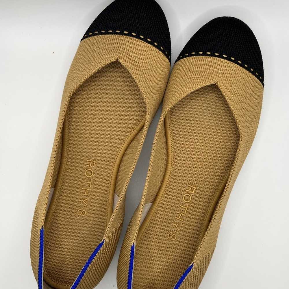 Rothy’s Camel and black flats - Size 7 - image 3