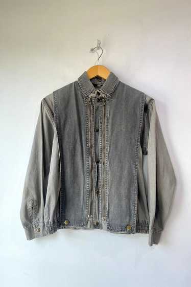 Vintage Gray Utility Multi-Zipper Jacket Selected… - image 1