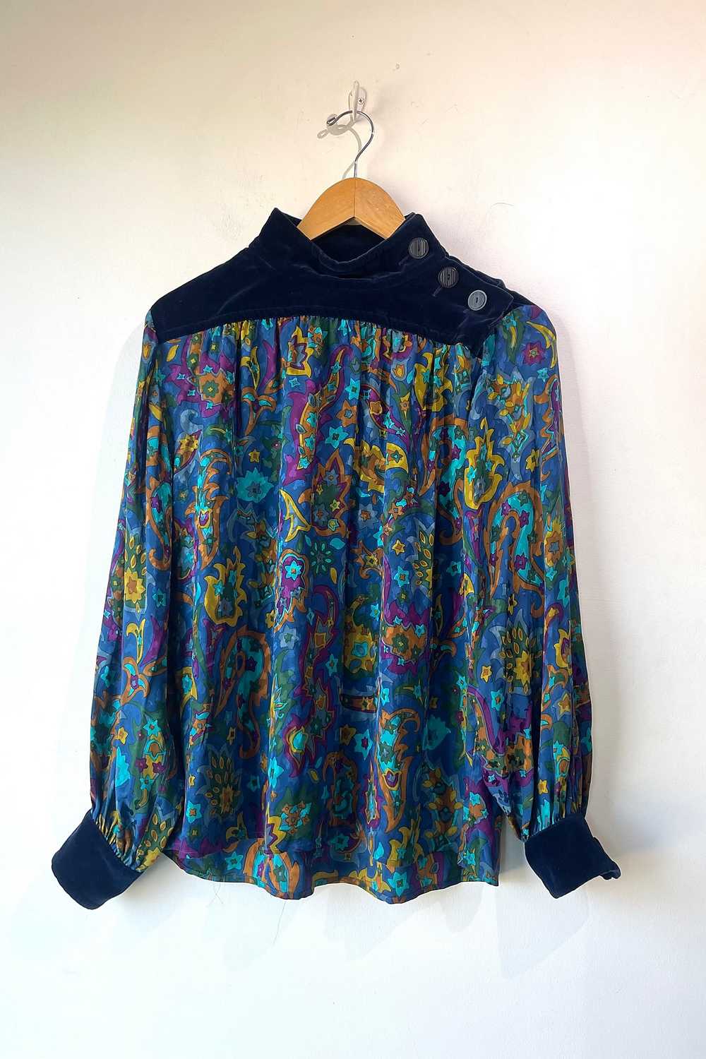 YSL Rive Gauche Floral Blouse Selected by The Cur… - image 1