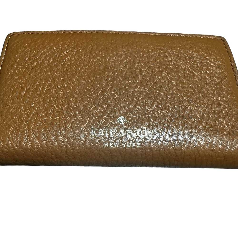 Kate spade Hayes Small leather wallet gingerbread… - image 3