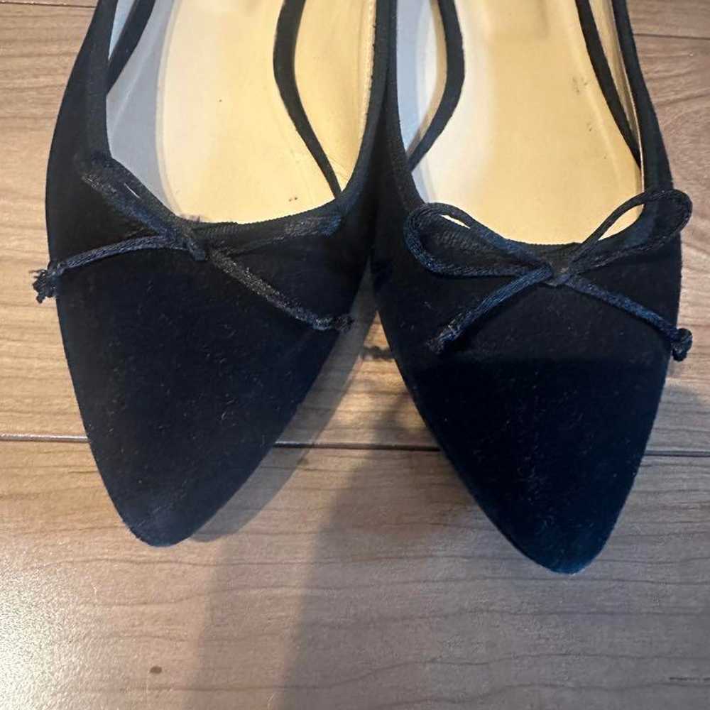 FABIO RUSCONI Black Pointed Toe Flat Shoes 39 - image 2