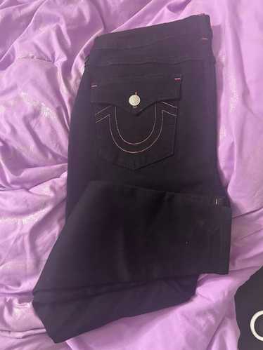 True Religion Black and pink stitching true religi