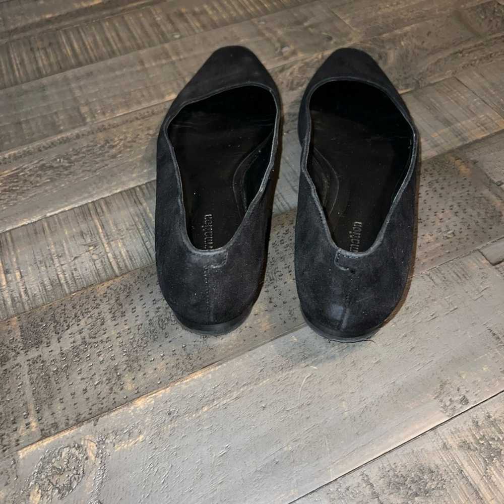 Reformation Black Suede Flats Size 6.5 - image 3