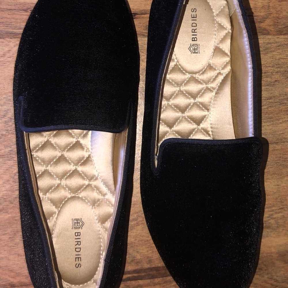 Birdies The Starling Black Velvet Flat Loafers Wo… - image 4