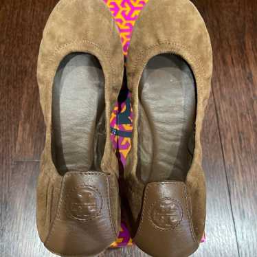 Tory Burch Bison Brown Eddie Flats - image 1