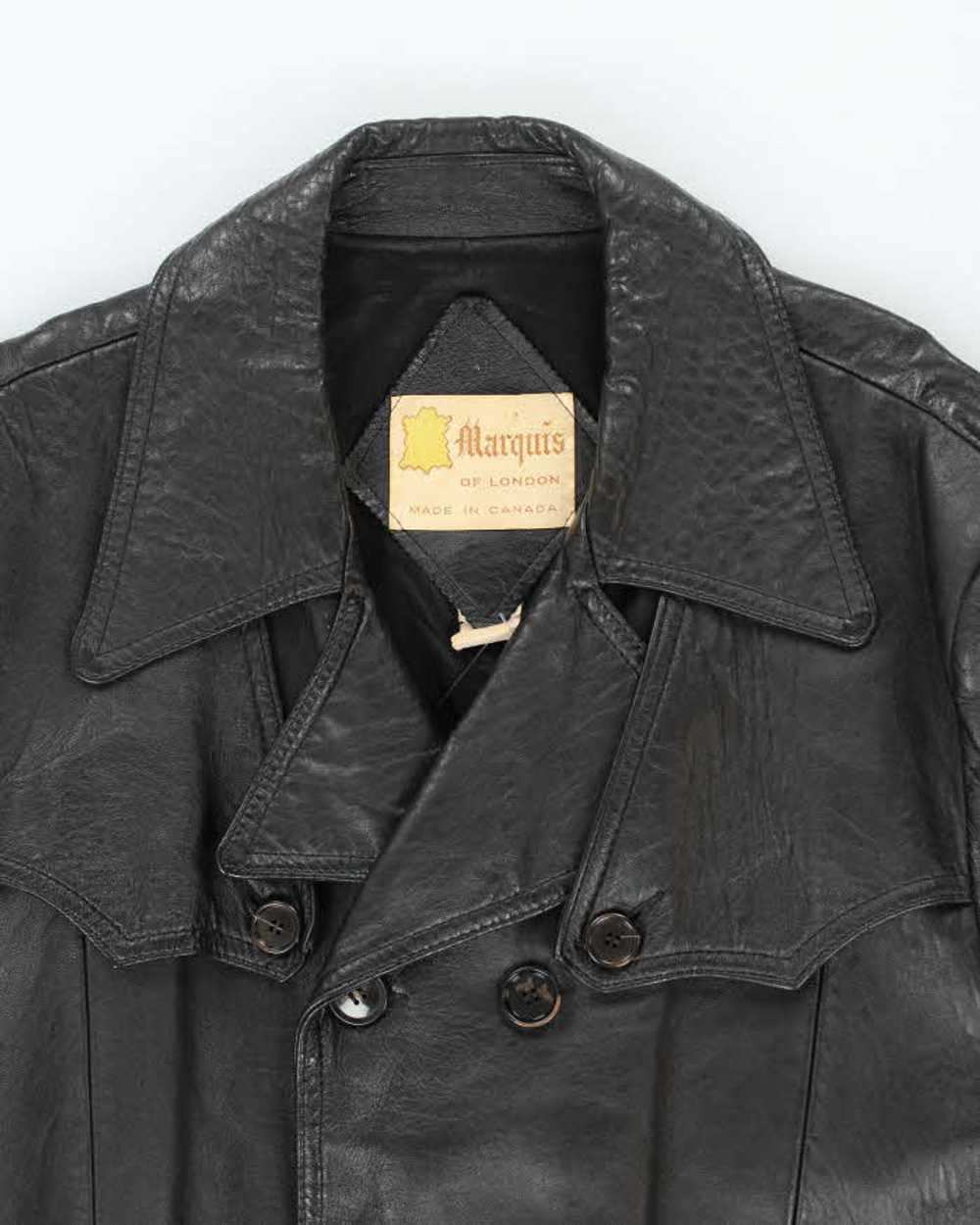 Vintage Marquis Black Leather Jacket - L - image 3