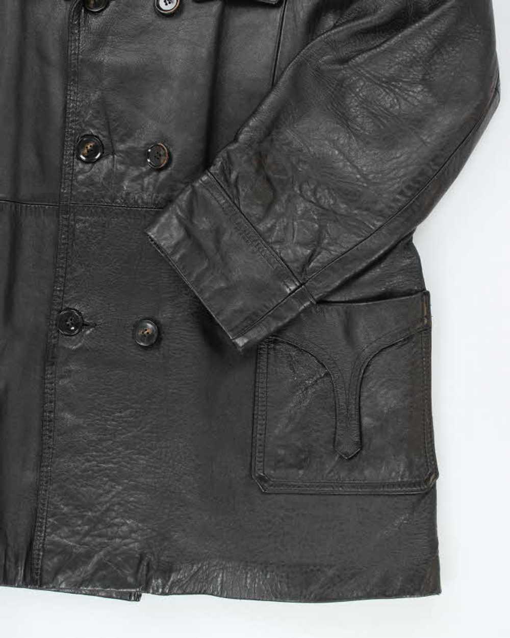 Vintage Marquis Black Leather Jacket - L - image 4