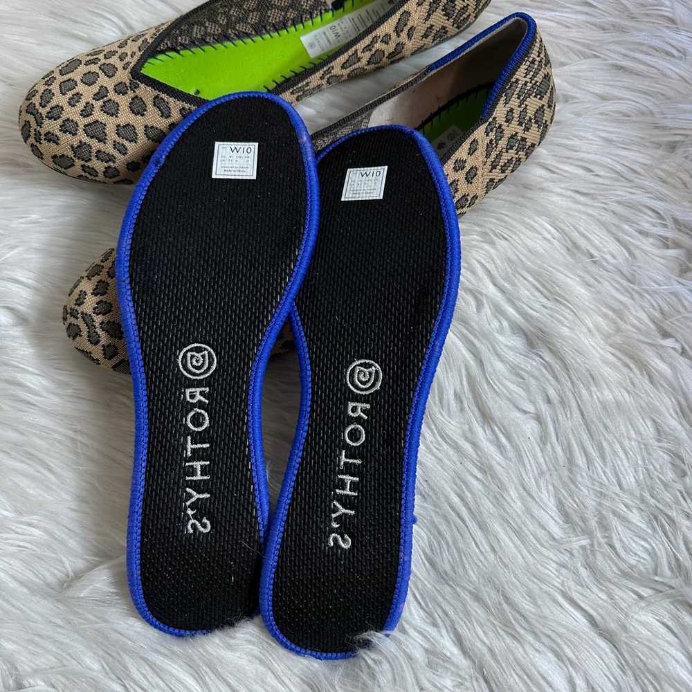 Rothys  cheetah flats size 10 women - image 6