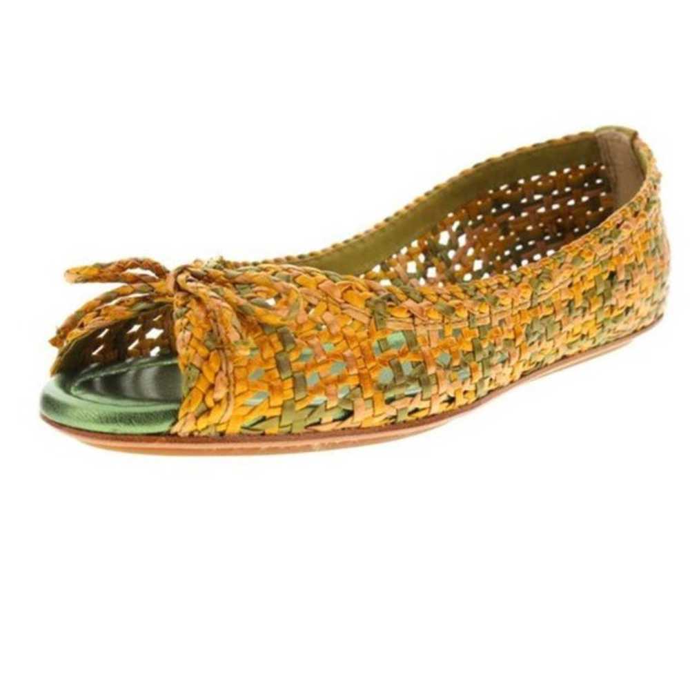 Frye Womens Malorie Woven Leaf Flats 11 - image 1