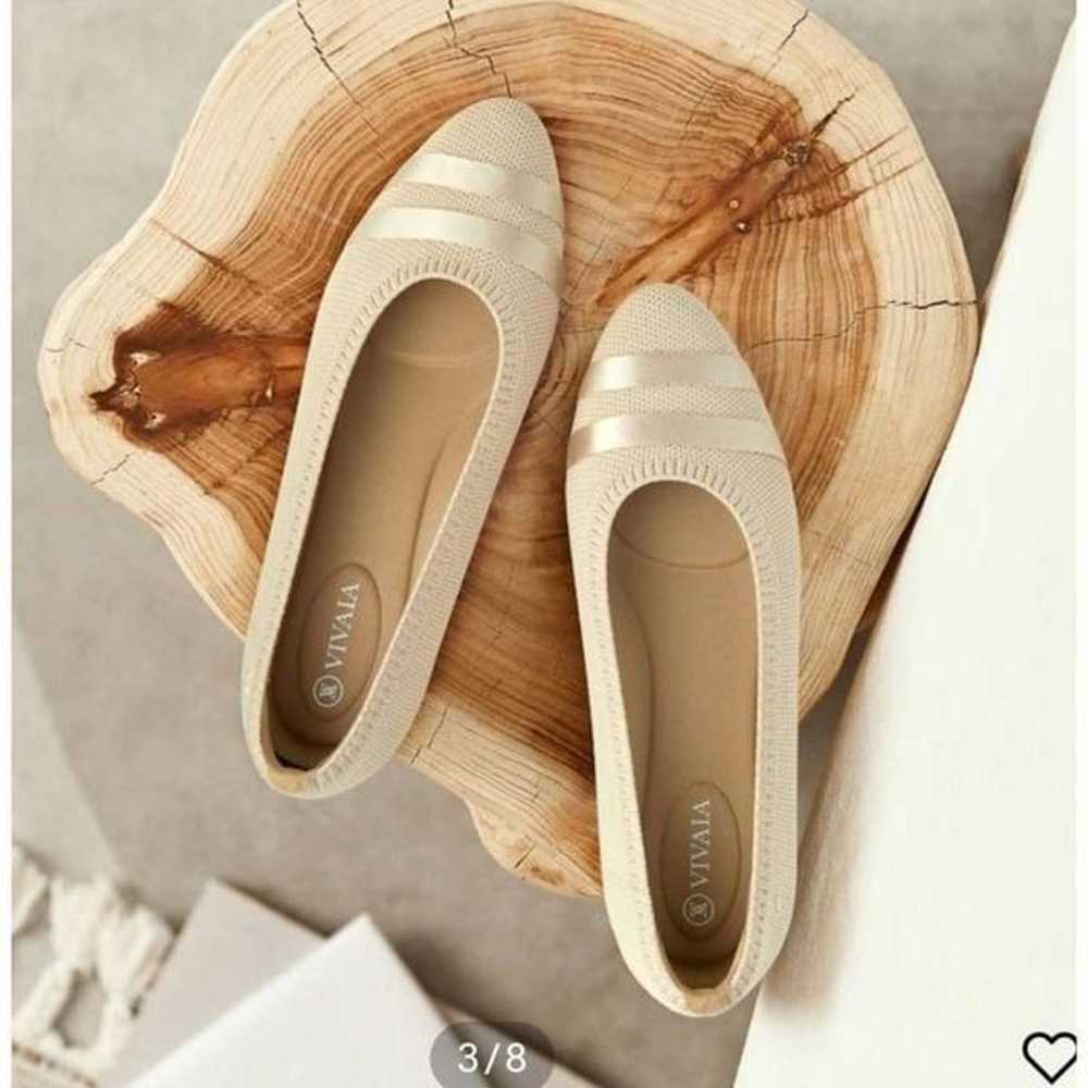 VIVAIA Almond Toe Bullet Flats 9.5 - image 1