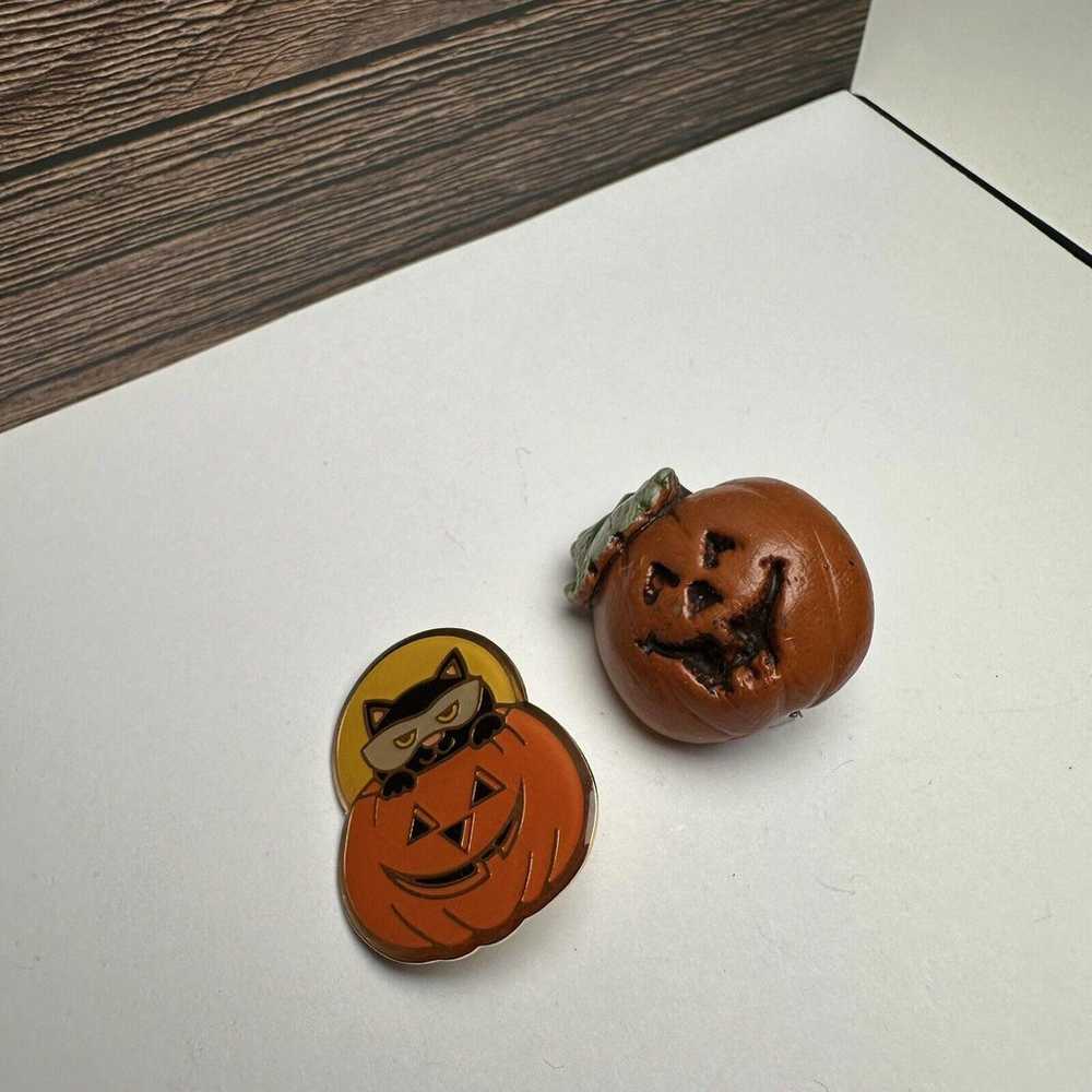 Halloween Jack OLantern Pumpkin Lanterns Brooch P… - image 2