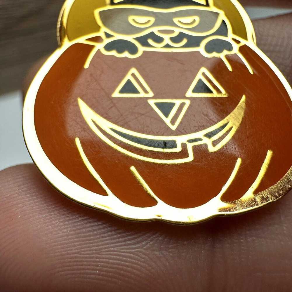 Halloween Jack OLantern Pumpkin Lanterns Brooch P… - image 3