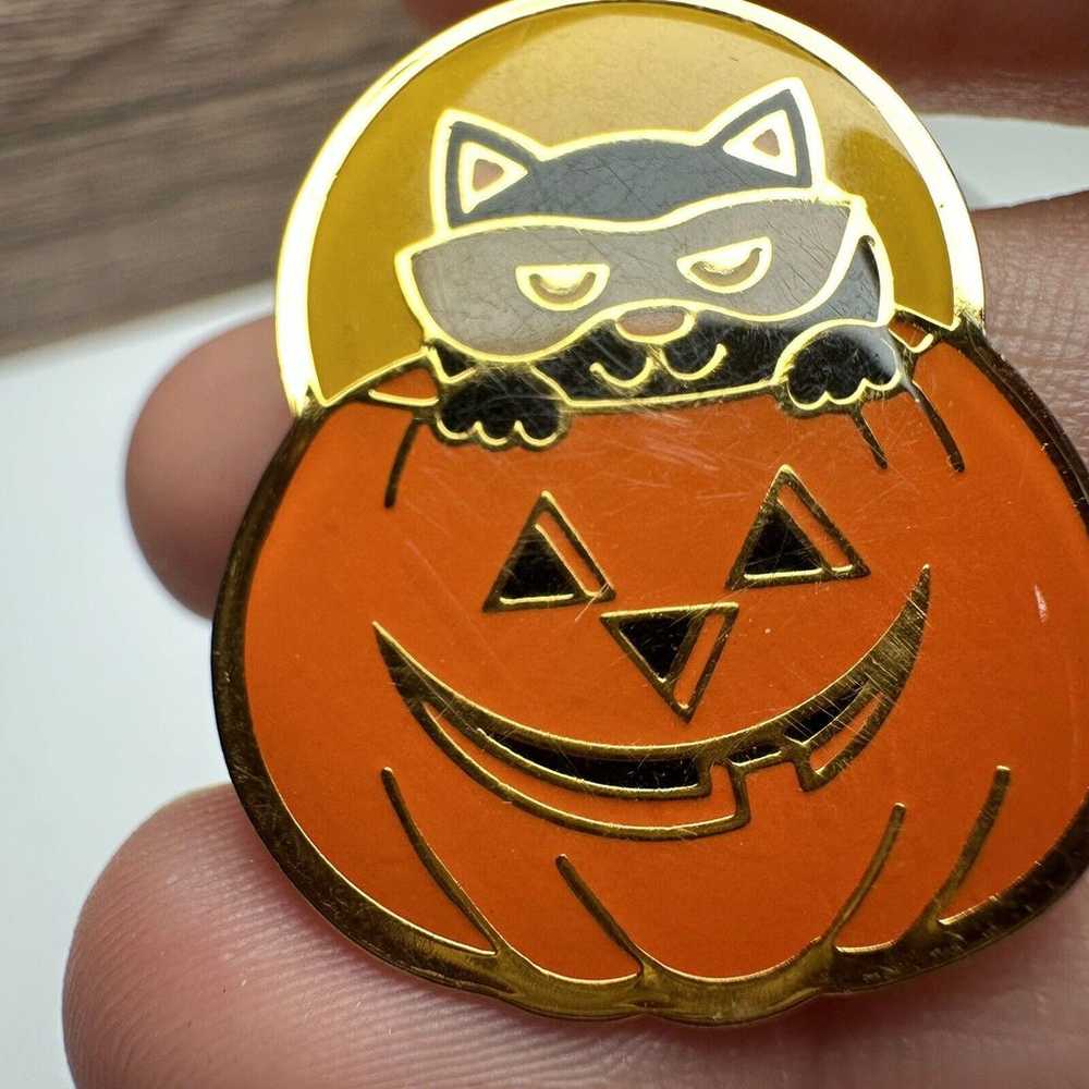 Halloween Jack OLantern Pumpkin Lanterns Brooch P… - image 7