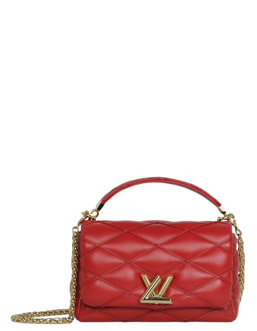 Louis Vuitton Red Malletage Top Handle GO-14 MM - image 1