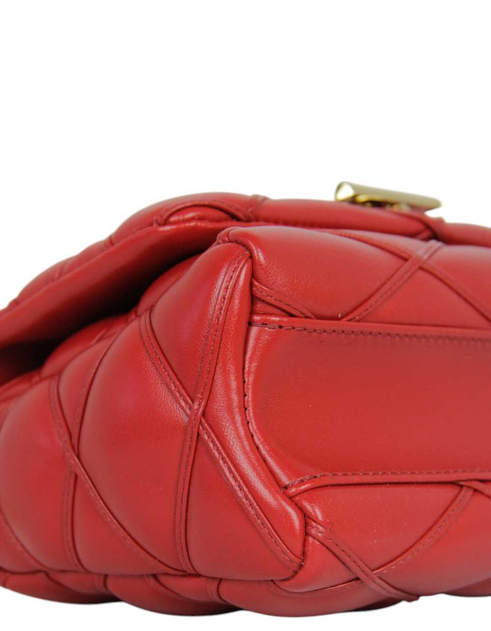 Louis Vuitton Red Malletage Top Handle GO-14 MM - image 4